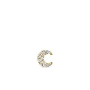 Maria Tash Diamond Moon Stud earring